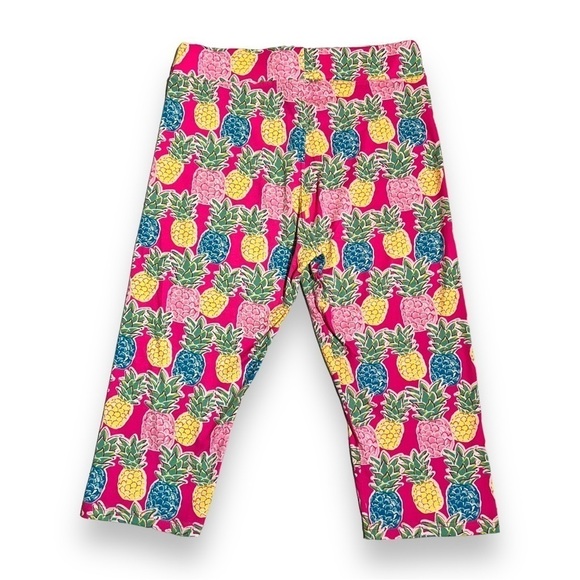 Simply Southern Charleston Cropped Pineapple Leggings One Size - Picture 2 of 5